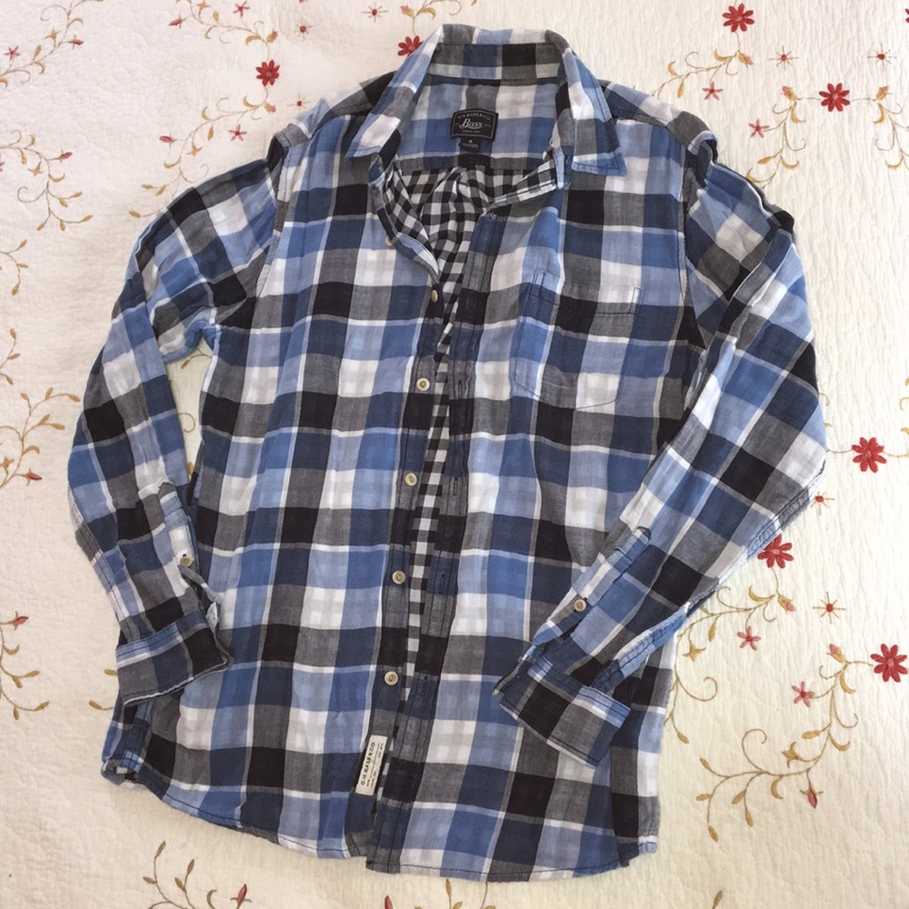 Blue Plaid Button Down
